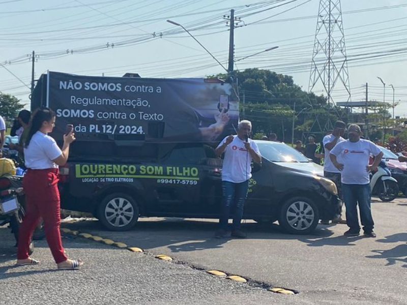 Motoristas De Aplicativo Protestam Contra Plc 12 2024 Em Manaus