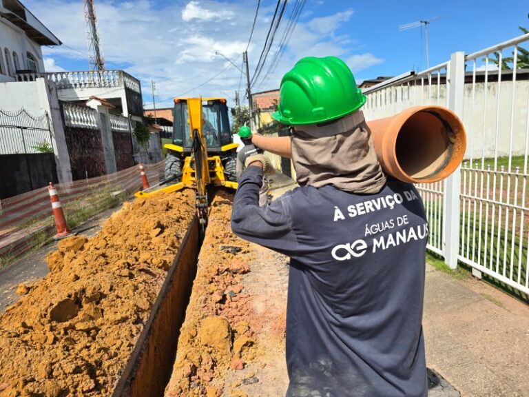 Águas de Manaus inicia obra de esgotamento sanitário no Japiim