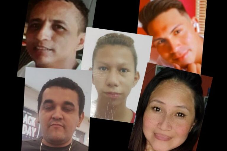 PC-AM divulga imagens de cinco desaparecidos em Manaus